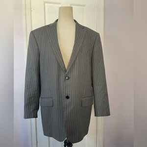 Ermenegildo Zegna Charcoal Pinstripe Blazer RED Saks Fifth Ave
